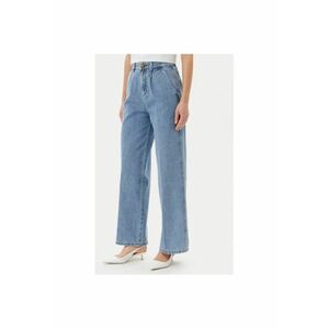 Pantaloni dama ADDE002323 - Bumbac - Albastru - Albastru imagine