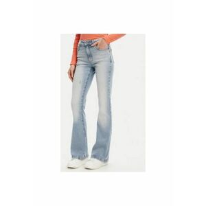 Pantaloni dama 4OTADE00F - Bumbac - Albastru - Albastru imagine