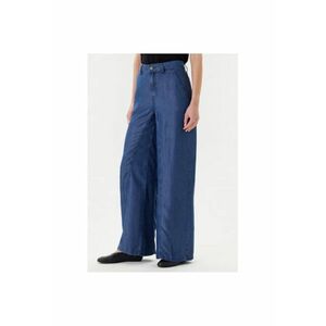 Pantaloni dama 4KHNDF09L - Lyocell - Albastru - Albastru imagine