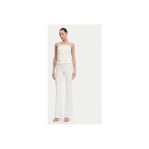 Pantaloni dama FR25SVA006W51501 - Bumbac/Poliamida - Ecru - Ecru imagine