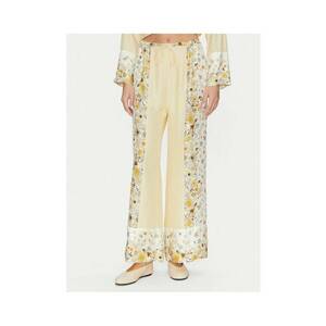 Pantaloni dama - 304893001 - Matase - Bej - Bej imagine