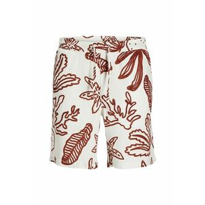 Pantaloni scurti baieti Jack Jones Junior - 12277599 - Bumbac - Ecru - Ecru imagine