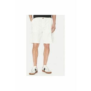 Pantaloni scurti barbati TW536 - Bumbac - Alb - Alb imagine