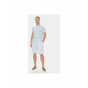 Pantaloni scurti barbati 25414093 - Bumbac - Albastru deschis - Albastru deschis imagine