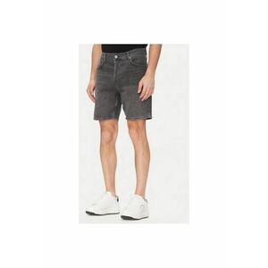 Pantaloni scurti din denim barbati A2M10084 - Bumbac organic - Gri - Gri imagine