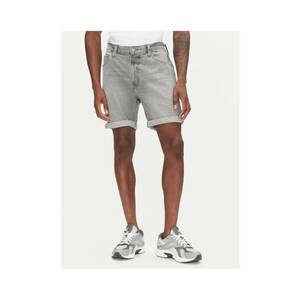 Pantaloni scurti din denim barbati 112363904 - Bumbac - Gri - Gri imagine
