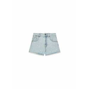 Pantaloni scurti din denim fete 4UTPC9049 - Bumbac/Lyocell - Albastru - Albastru imagine