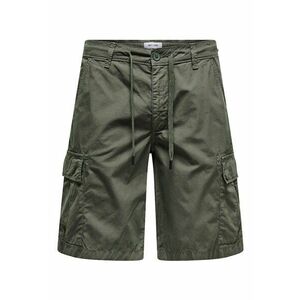 Pantaloni scurti barbati Sons - 22029214 - Bumbac - Verde - Verde imagine