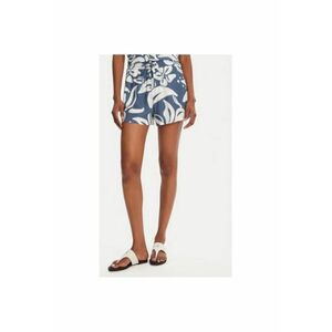 Pantaloni scurti dama WILLIAM FLOREAL - Viscoza/In - Albastru - Albastru imagine