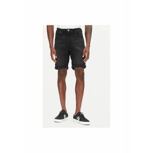 Pantaloni scurti din denim barbati 112363930 - Bumbac - Negru - Negru imagine