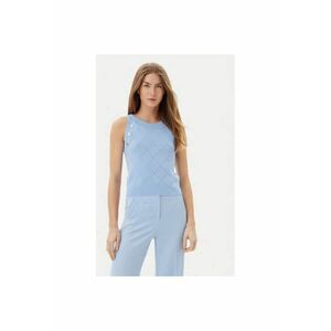 Pulover dama ACMA001879 - Viscoza/Nylon - Albastru - Albastru imagine