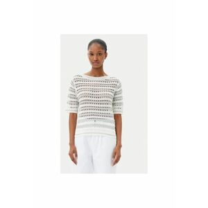 Pulover dama ACMA001895 - Poliester - Alb/Argintiu - Alb/Argintiu imagine