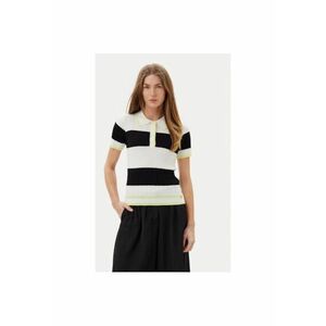 Pulover dama ACMA001937 - Viscoza/Nylon - Alb/Negru - Alb/Negru imagine