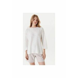 Pulover dama 115GD10CT - Bumbac/In - Alb - Alb imagine