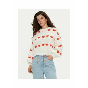 Pulover dama - 304503276 - Poliester reciclat/Poliester - Bej - Bej imagine