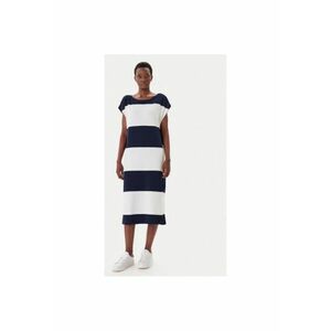 Rochie dama 1016534 - Bumbac/Elastan - Bej/Bleumarin - Bej/Bleumarin imagine