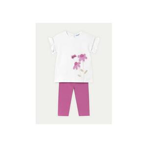 Set tricou si colanti fete 1734 - Bumbac/Elastan - Roz - Roz imagine