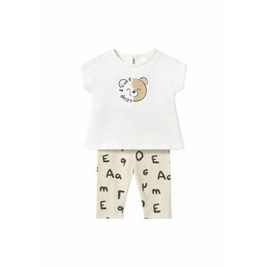 Set tricou si colanti fete 1762 - Bumbac/Elastan - Bej - Bej imagine