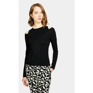 Pulover dama 1B7YM104G - Poliester/Viscoza - Negru - Negru imagine