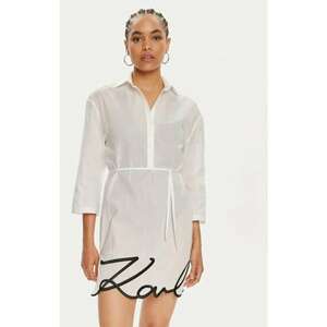 Rochie dama - 303497781 - Bumbac - Alb - Alb imagine