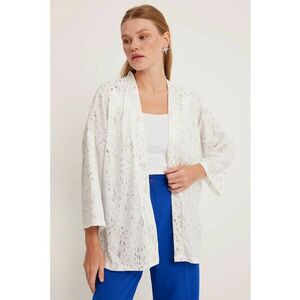 Kimono - cu imprimeu - Crema naturala - imagine