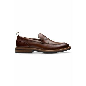 Mocasini barbati piele naturala - maro imagine