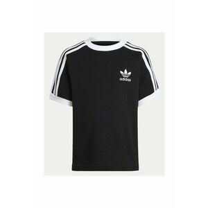 Tricou din bumbac cu decolteu la baza gatului si logo imagine