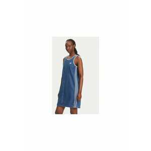 Rochie scurta din denim cu decolteu rotund imagine