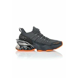 Pantofi sport slip-on din material textil Tiger Attack//Gen.X.04 - Portocaliu/Gri inchis imagine