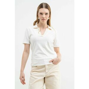 Tricou slim fit polo - Crem imagine