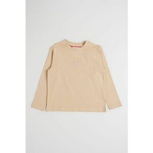 Bluza cu imprimeu logo - Maro nisip imagine