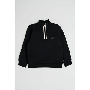 Bluza de trening cu fermoar scurt - Negru imagine