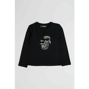 Bluza din bumbac si modal cu imprimeu logo - Negru/Transparent imagine