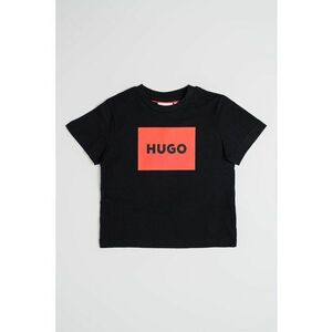 Tricou de bumbac cu imprimeu logo - Rosu/Negru imagine