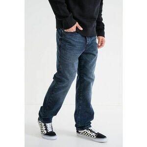 Blugi relaxed-fit cu nasturi - Bleumarin imagine