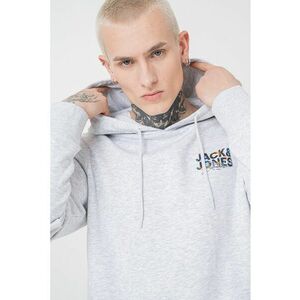 Hanorac regular-fit cu logo - Gri deschis melange imagine