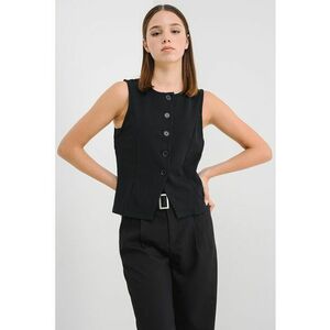 Bluza slim fit cu nasturi - Negru imagine