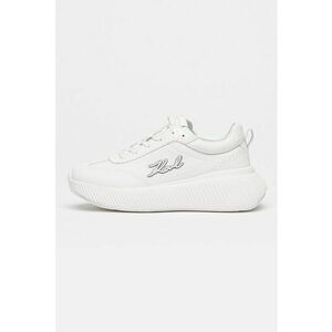 Pantofi sport textili cu garnituri de piele Kreeper - Alb imagine