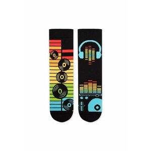 Sosete din bumbac organic Arty Socks Disco Negru imagine