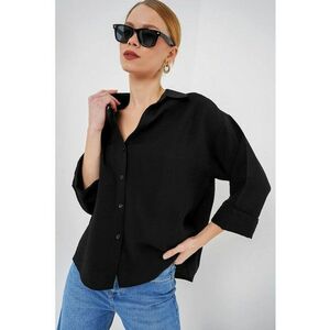 Camasa dama BDART - cu nasturi - negru - viscoza-nylon imagine