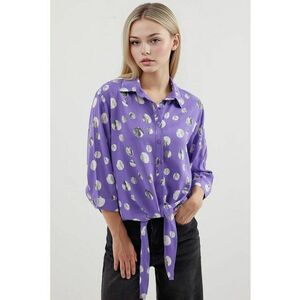 Camasa dama - BDART - din viscoza - cu imprimeu - violet imagine