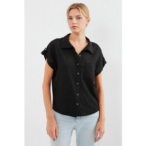 Camasa dama BDART - jerseu - maneca scurta - negru imagine