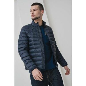 Geaca matlasata cu model pliabil - Albastru ultramarin imagine