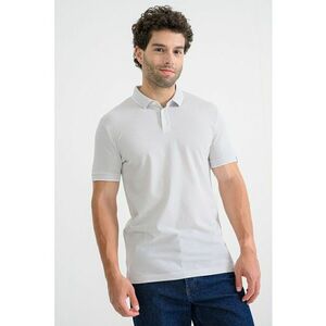 Tricou polo uni - Gri deschis imagine