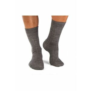 Sosete antibacteriene merino Warm Ribs Grey imagine