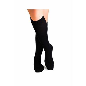 Sosete fine - lungi 3/4 din Lana Negru imagine