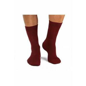 Sosete antibacteriene merino Warm Ribs Bordeaux imagine