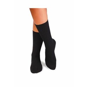 Sosete bumbac lungi fara elastic Black imagine
