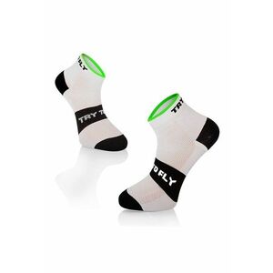 Sosete scurte pentru ciclism CYCLING ANKLE SOCKS Meryl® Skinlife White-Black imagine
