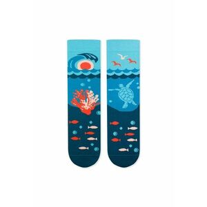 Sosete din bumbac organic Arty Socks Ocean Albastru deschis imagine